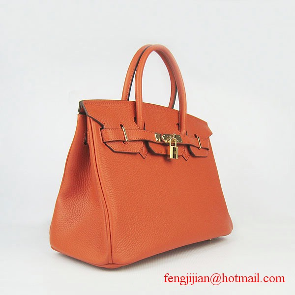 Hermes Birkin 30cmTogo Bag Light Orange 6088